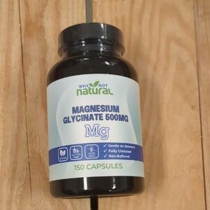 Magnesium Glycinate 500mg - White/Light Blue